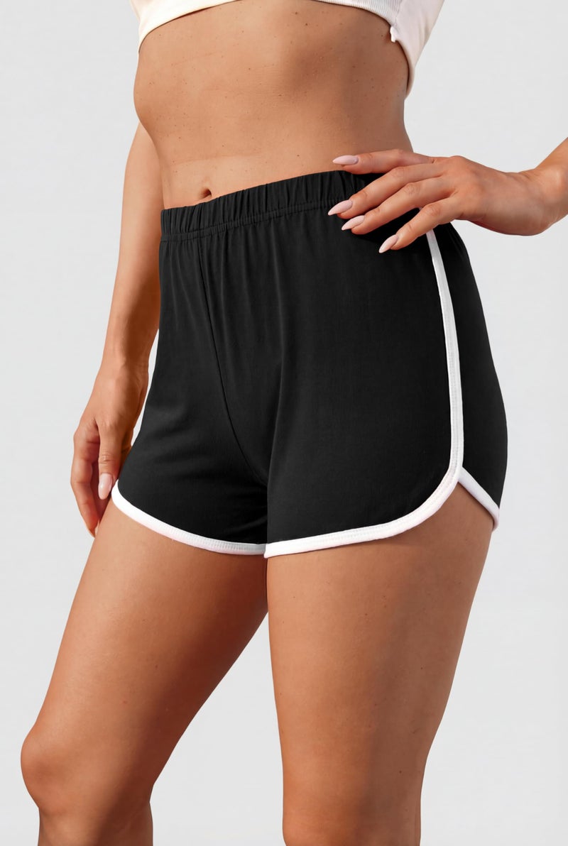URATOT Women's Cotton Shorts Gym Shorts Yoga Shorts Summer Running Active Shorts Dance, Pack of 2 - Image 3